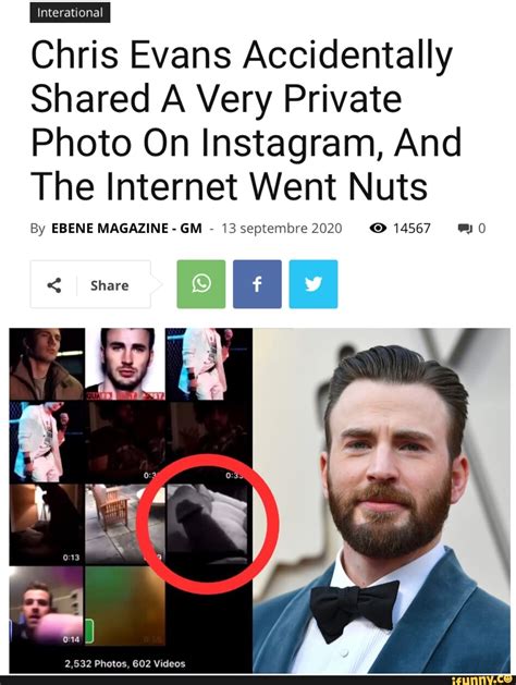 chris evans instagram dick pic|Chris Evans Responds to Dick Pic, Asks People to。